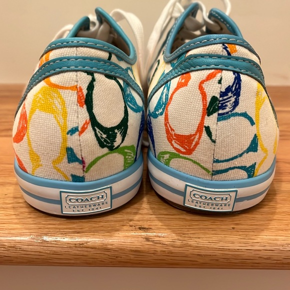 Coach Dawnell Scribble C Pattern Sneaker - Picture 2 of 7